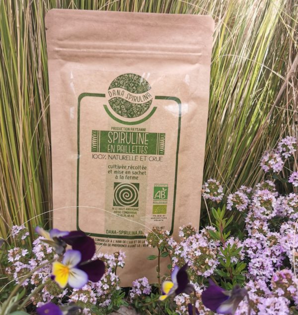 1 sachet de 100g de spiruline en paillettes Bio AB